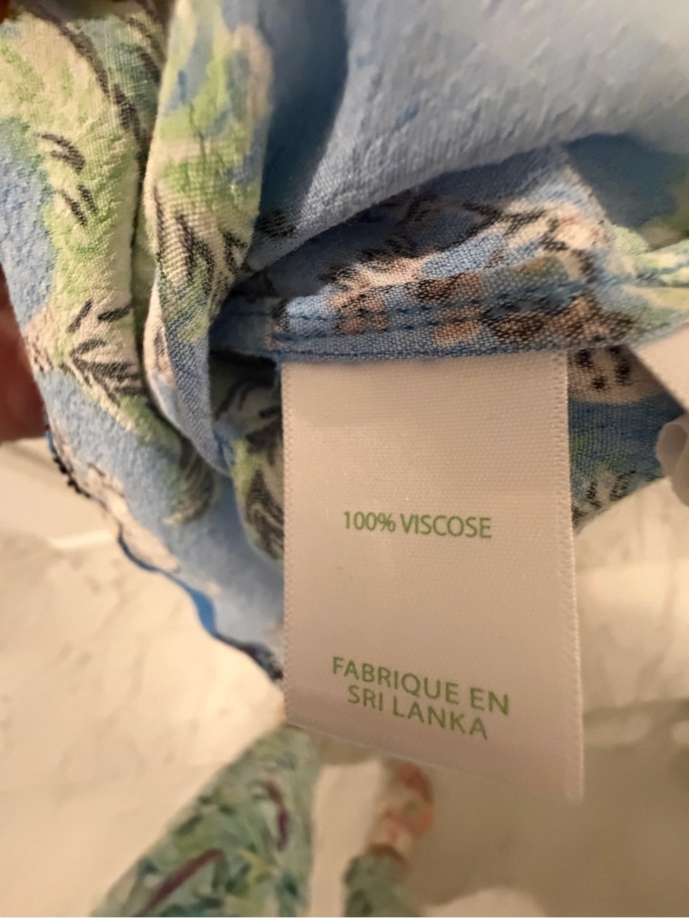 Lilly Pulitzer Blue Tropical Print Long-Sleeve  Dress - Picture 8 of 11
